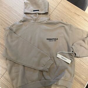 Fear of God Essentials Taupe Hoodie